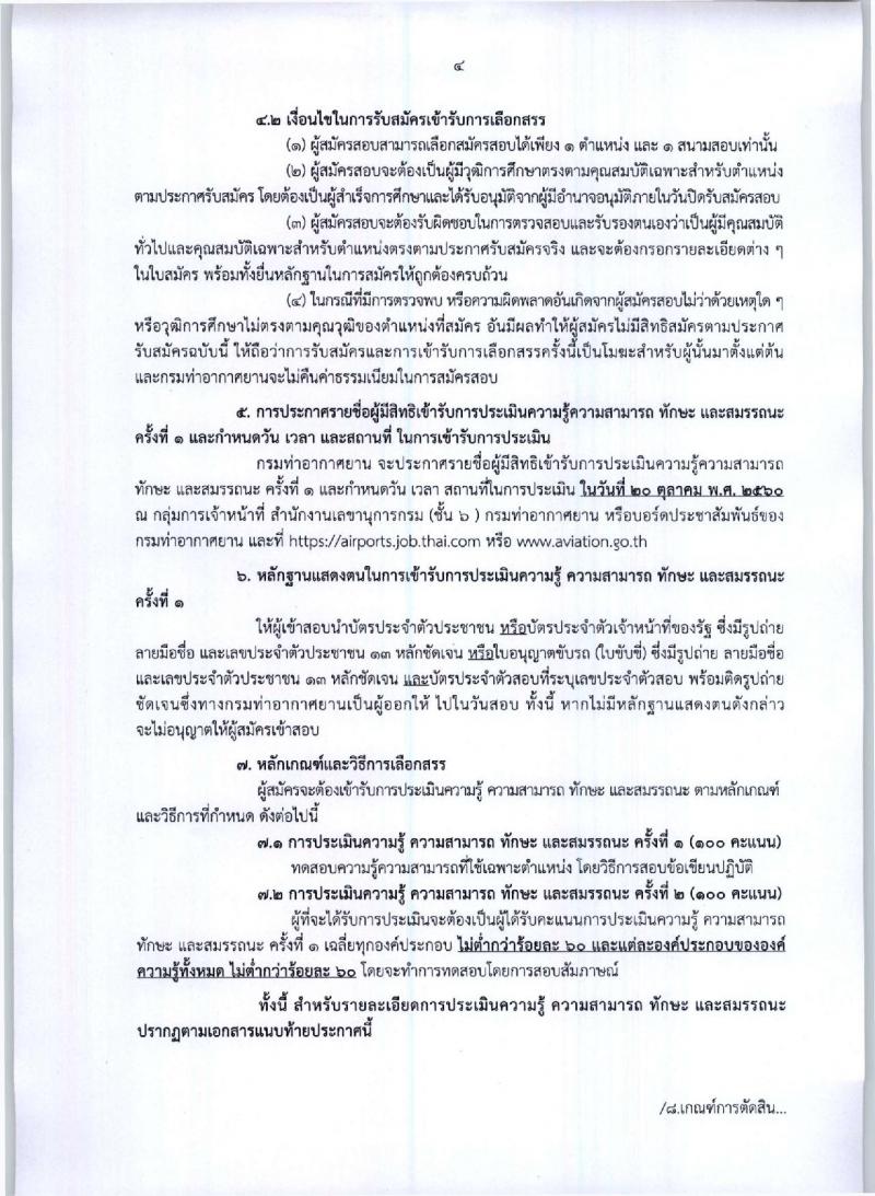 กรมท่าอากาศยาน ประกาศรับสมัครบุคคลเพื่อเลือกสรรและจัดจ้างเป็นพนักงานราชการทั่วไป จำนวน 7 ตำแหน่ง 173 อัตรา (วุฒิ ปวช. ปวส.) รับสมัครสอบตั้งแต่วันที่ 4 -13 ต.ค. 2560