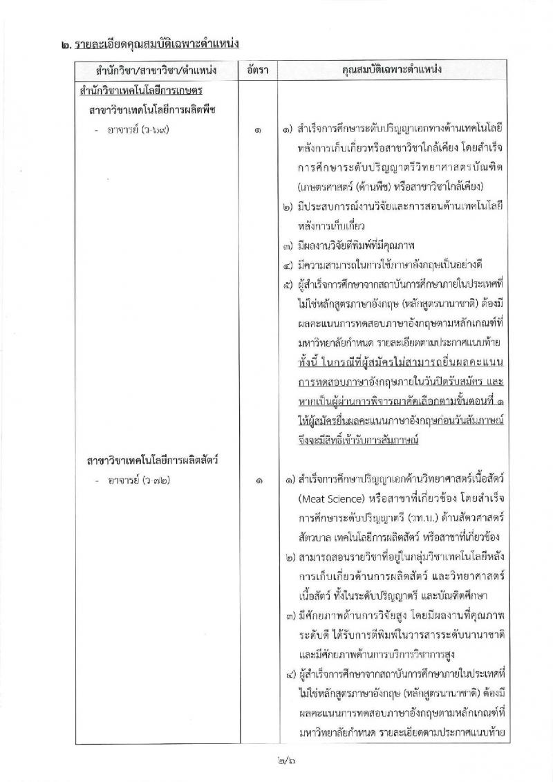 มหาวิทยาลัยเทคโนโลยีสุรนารี ประกาศรับสมัครคัดเลือกบุคคลเพื่อบรรจุและแต่งตั้งเป็นพนักงานสายวิชาการ จำนวน 4 อัตรา (วุฒิ ป.เอก) รับสมัครสอบทางอีเมลภายในวันที่ 15 ส.ค. 2561