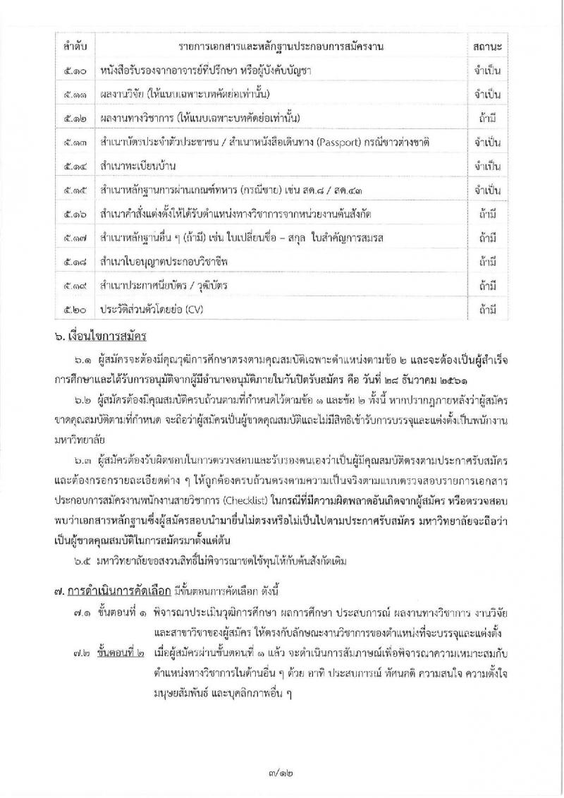 มหาวิทยาลัยเทคโนโลยีสุรนารี รับสมัครคัดเลือกบุคคลเพื่อบรรจุและแต่งตั้งเป็นพนักงานสายวิชาการ จำนวน 19 อัตรา (วุฒิ ป.โท ป.เอก) รับสมัครทางอีเมล ภายในวันที่ 28 ธ.ค. 2561