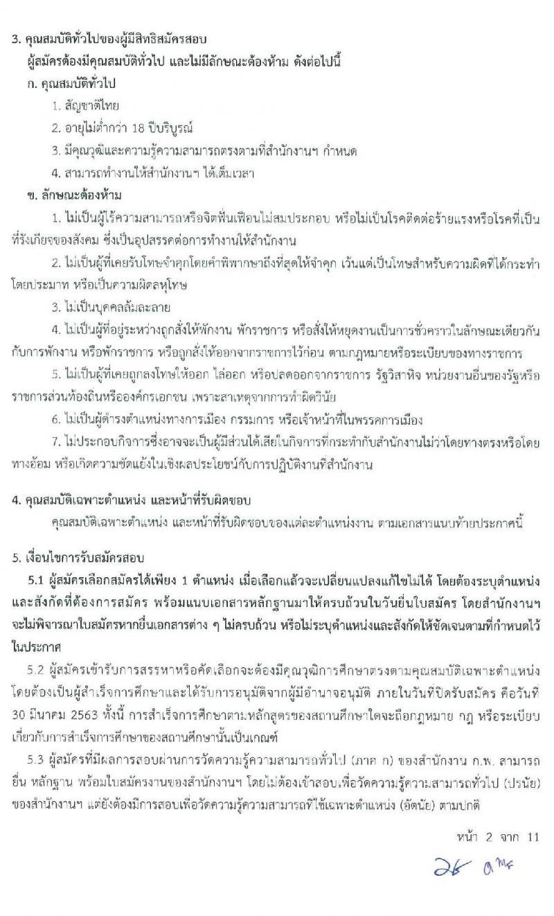 สำนักงานส่งเสริมวิสาหกิจขนาดกลางและขนาดย่อม รับสมัครสอบแข่งขันเพื่อบรรจุและแต่งตั้งบุคคลเป็นพนักงาน จำนวน 7 ตำแหน่ง 9 อัตรา (วุฒิ ป.ตรี ป.โท) รับสมัครสอบตั้งแต่วันที่ 10 – 30 มี.ค. 2563