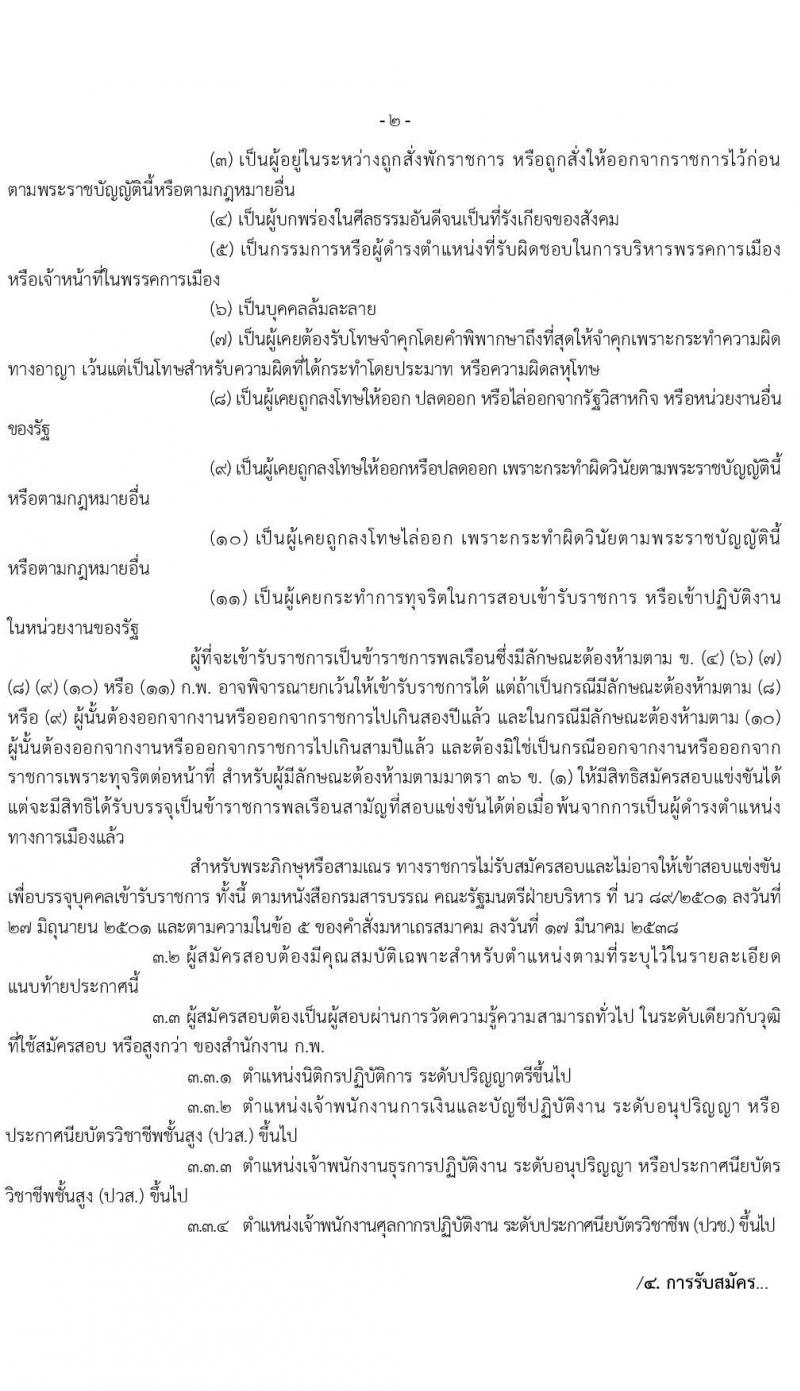 กรมศุลกากร รับสมัครสอบแข่งขันเพื่อบรรจุและแต่งตั้งบุคคลเข้ารับราชการ จำนวน 4 ตำแหน่ง ครั้งแรก 50 อัตรา (วุฒิ ปวส. ป.ตรี) รับสมัครสอบทางอินเทอร์เน็ต ตั้งแต่วันที่ 8 ก.พ. – 2 มี.ค. 2564