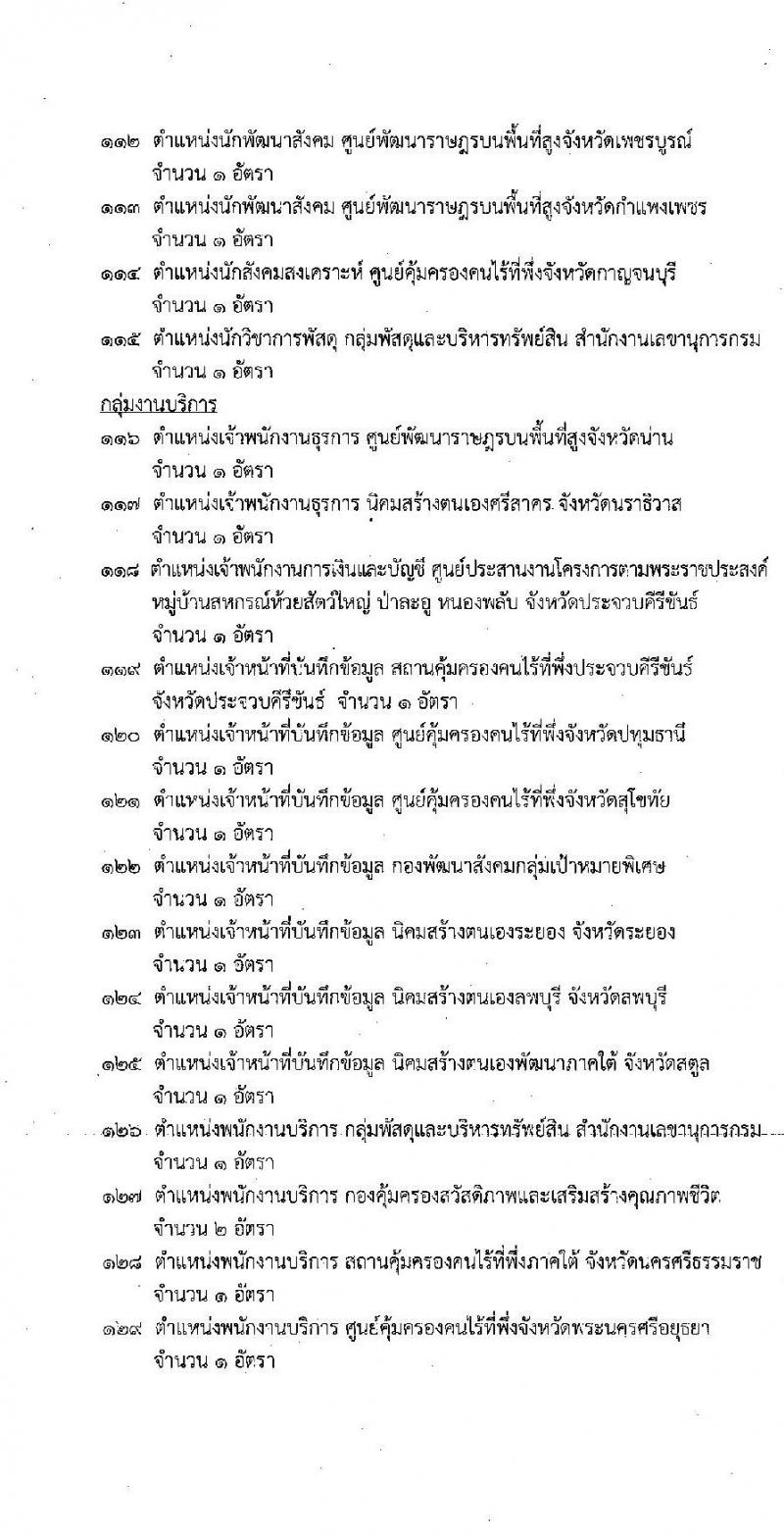 กรมพัฒนาสังคมและสวัสดิการ รับสมัครบุคคลเพื่อเลือกสรรเป็นพนักงานราชการทั่วไป จำนวนครั้งแรก 36 อัตรา (วุฒิ ม.ต้น ม.ปลาย ปวช. ปวส. ป.ตรี) รับสมัครสอบทางอินเทอร์เน็ต ตั้งแต่วันที่ 17-23 ธ.ค. 2564