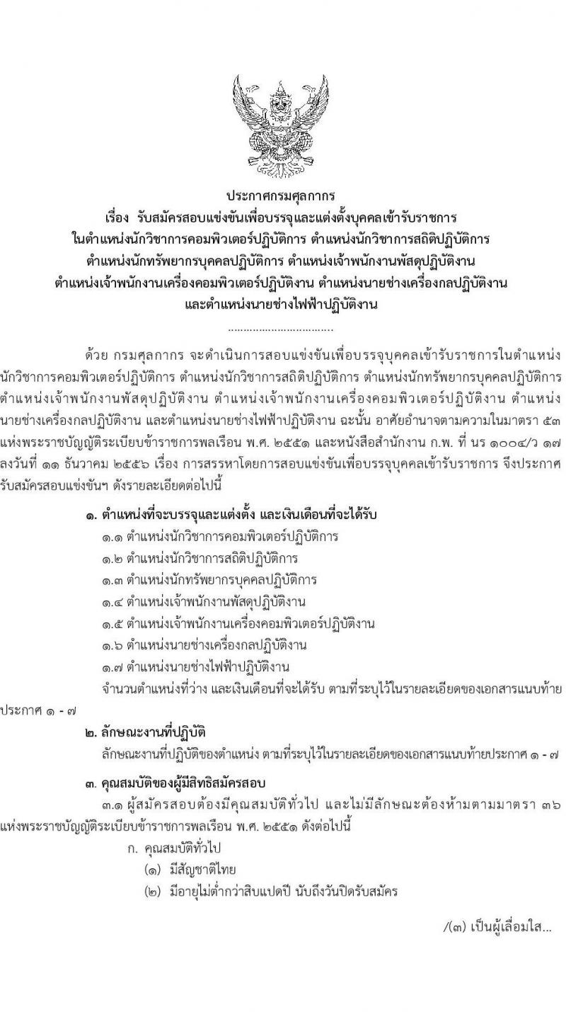 กรมศุลกากร รับสมัครสอบแข่งขันเพื่อบรรจุและแต่งตั้งบุคคลเข้ารับราชการ จำนวน 7 ตำแหน่ง 22 ครั้งแรก (วุฒิ ปวส. ป.ตรี) รับสมัครสอบทางอินเทอร์เน็ต ตั้งแต่วันที่ 22 ก.ย. – 18 ต.ค. 2565