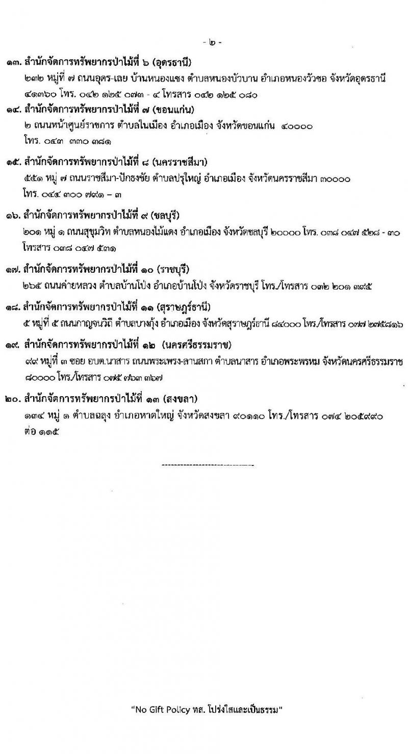 กรมป่าไม้ รับสมัครบุคคลเพื่อเลือกสรรเป็นพนักงานราชการ 21 ตำแหน่ง 235 อัตรา (วุฒิ ม.6 ปวช. ปวส. ป.ตรี) รับสมัครสอบทางอินเทอร์เน็ต ตั้งแต่วันที่ 29 ต.ค. - 4 พ.ย. 2567 หน้าที่ 35